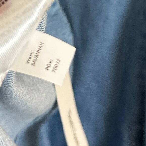 REFORMATION Sebastien Denim Midi Dress in Savannah Size US 8 - Picture 10 of 13